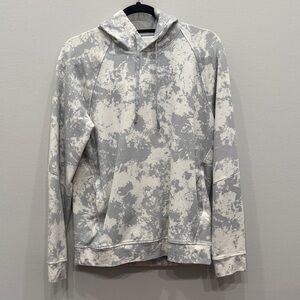 lululemon athletica Cloudy Gray and White Hoodie